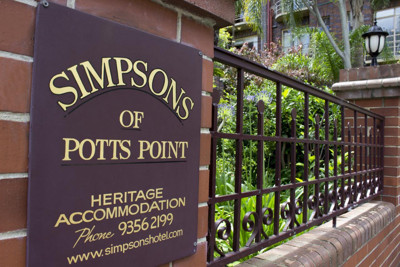 Simpsons Of Potts Point 호텔 시드니 외부 사진