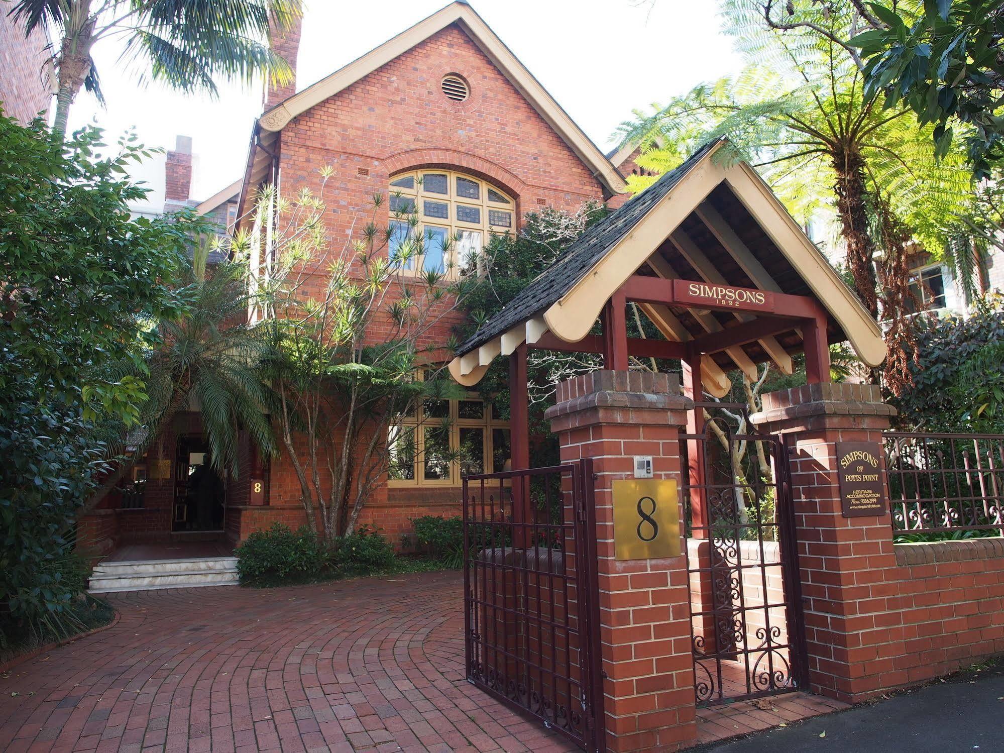 Simpsons Of Potts Point 호텔 시드니 외부 사진